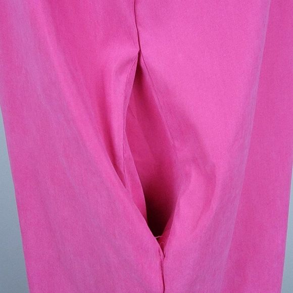 Unbranded Pink Colorful Lip Print Midi Shift Short Sleeves Pocket Dress Size XL - Picture 10 of 10